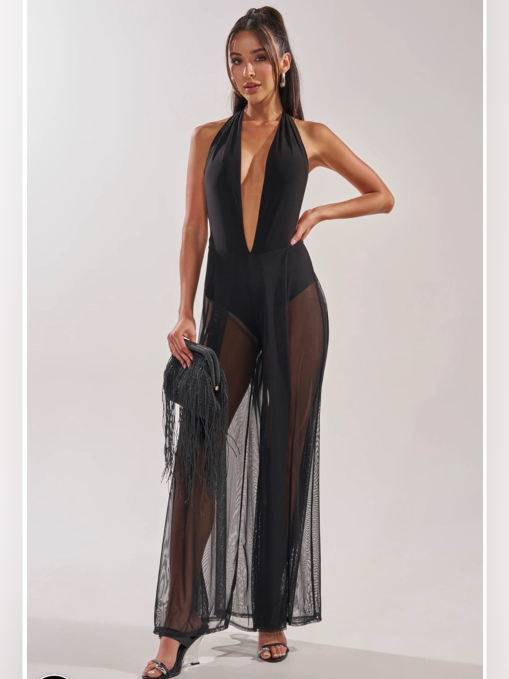 BOMBSHELL MESH JUMPSUIT- Akira